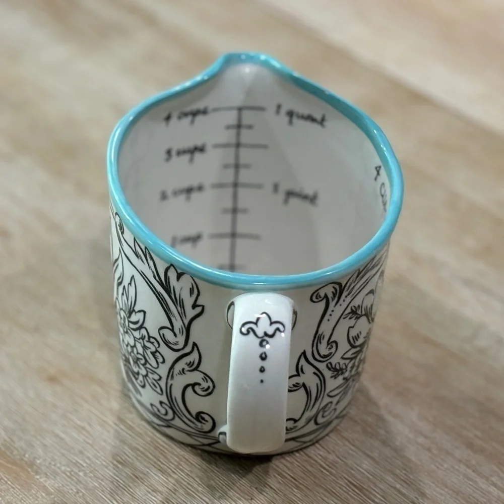 Anthropologie Sketched Storybook Flora Measuring Cup, Rare Out of Stock - Picture 4 of 7